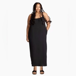 SOL ANGELES Black Gauzy Maxi Dress - XL/XXL NWT